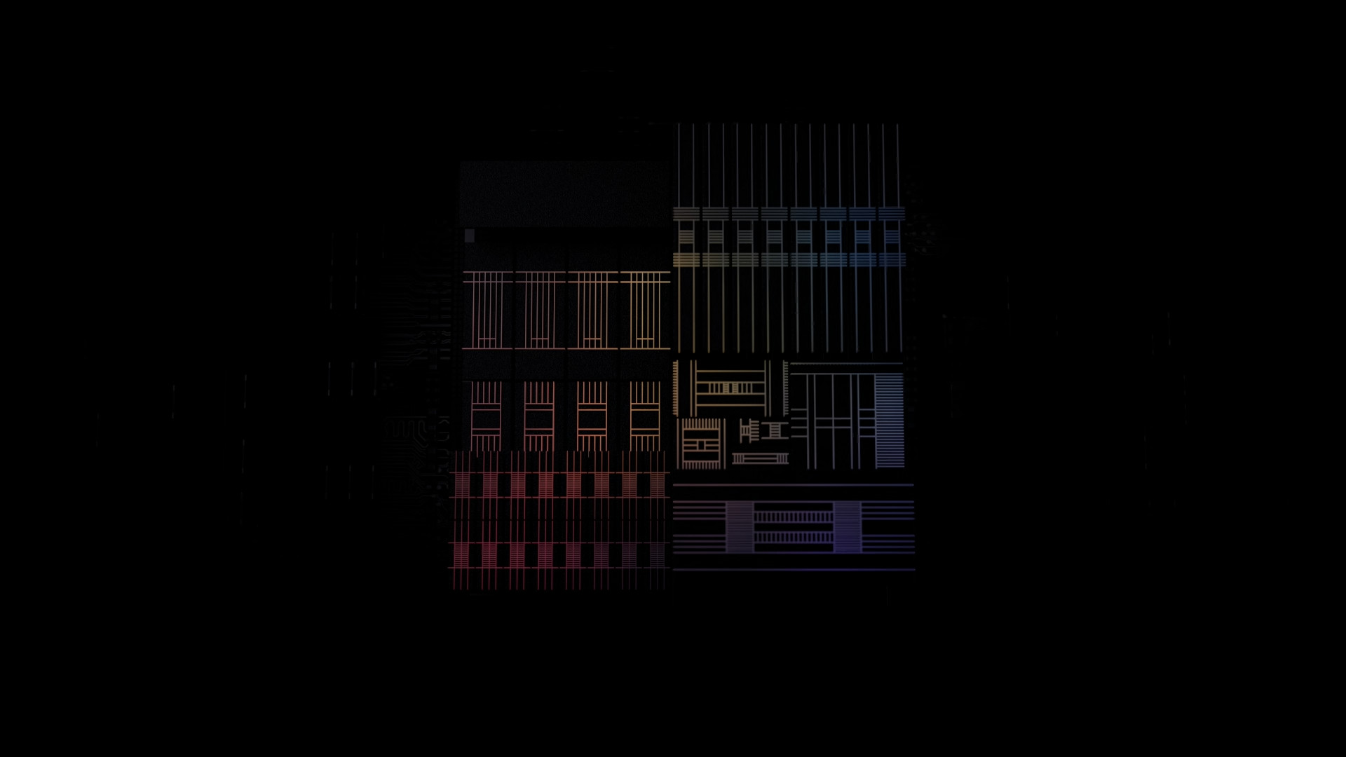 abstract colorful circuit