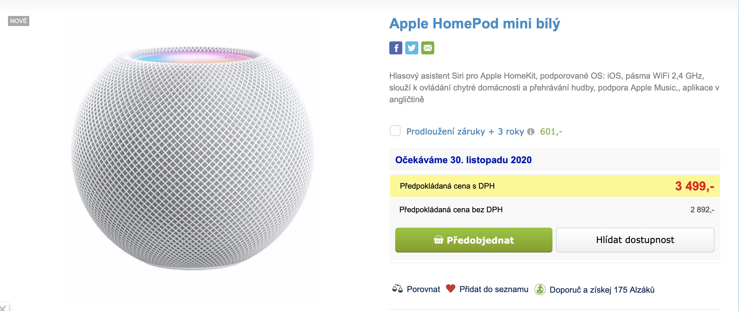 apple homepod mini preorder