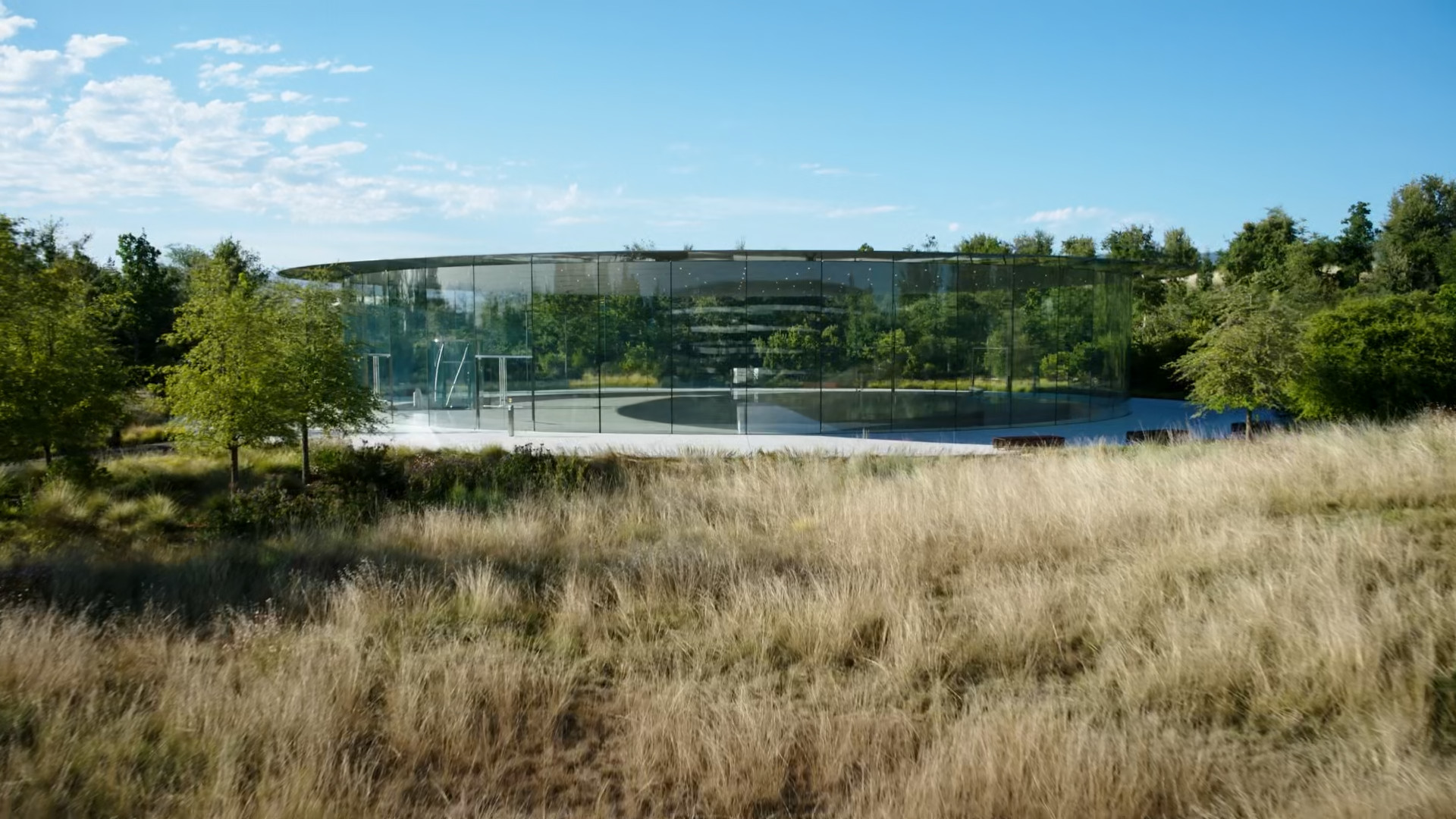 apple park glass building