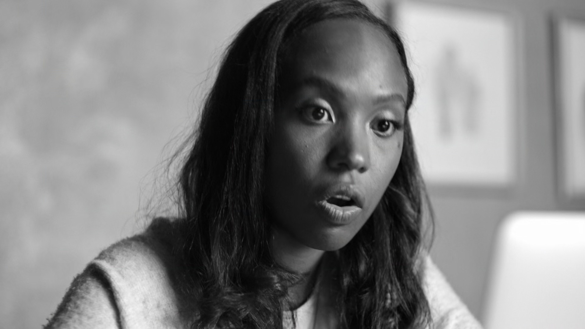 black and white portrait