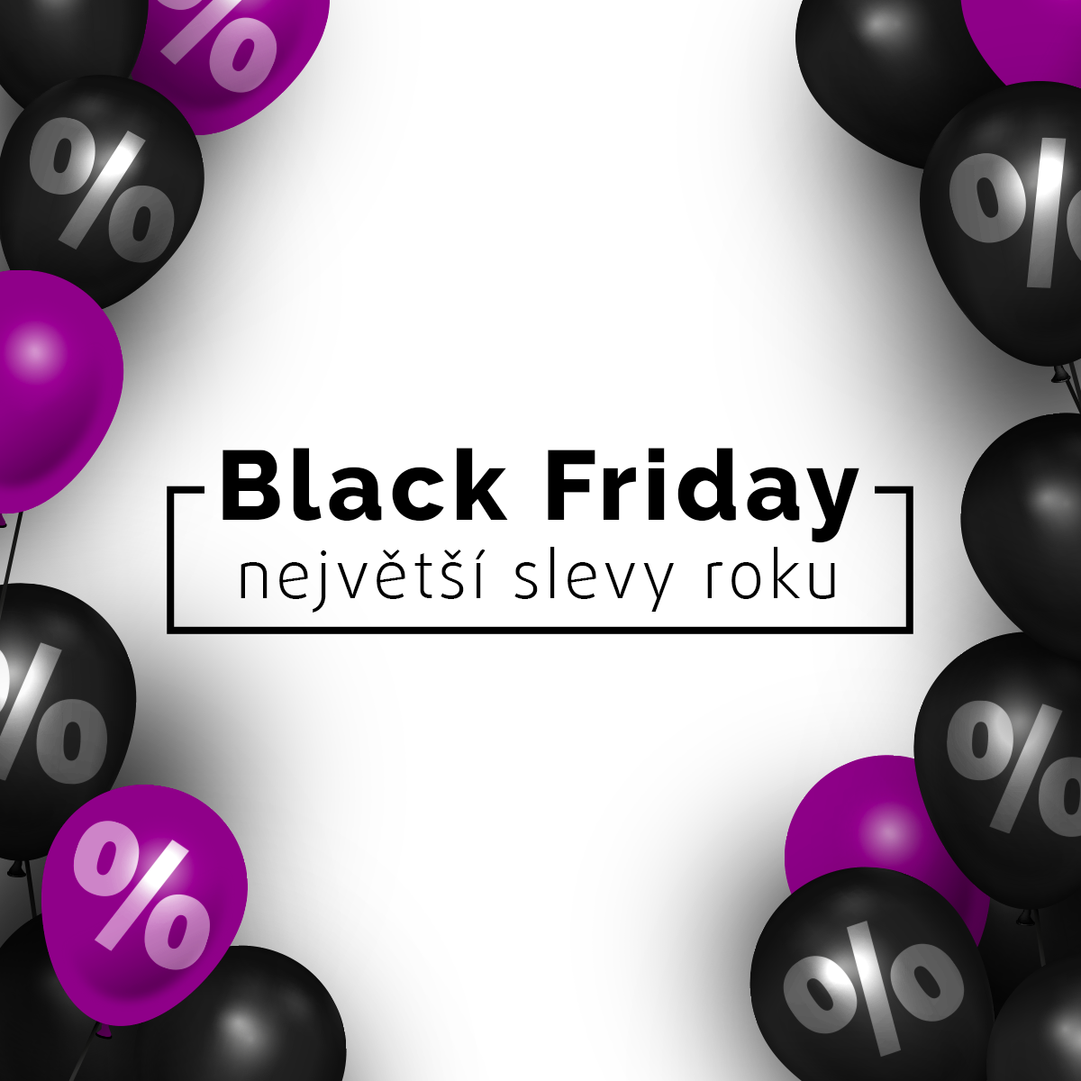 black friday sale balloons