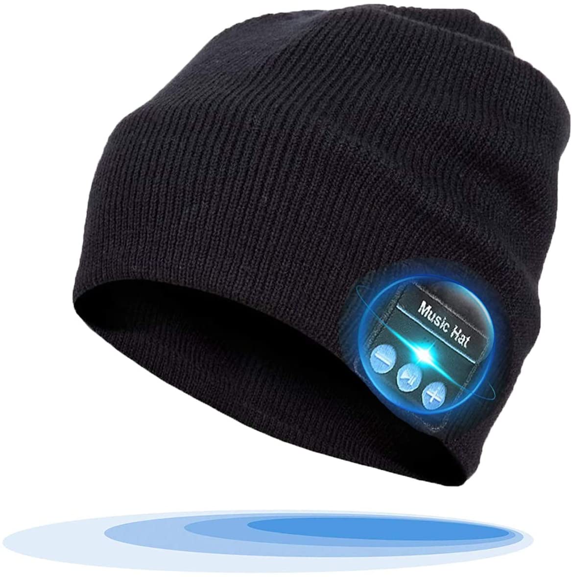 black music hat floating