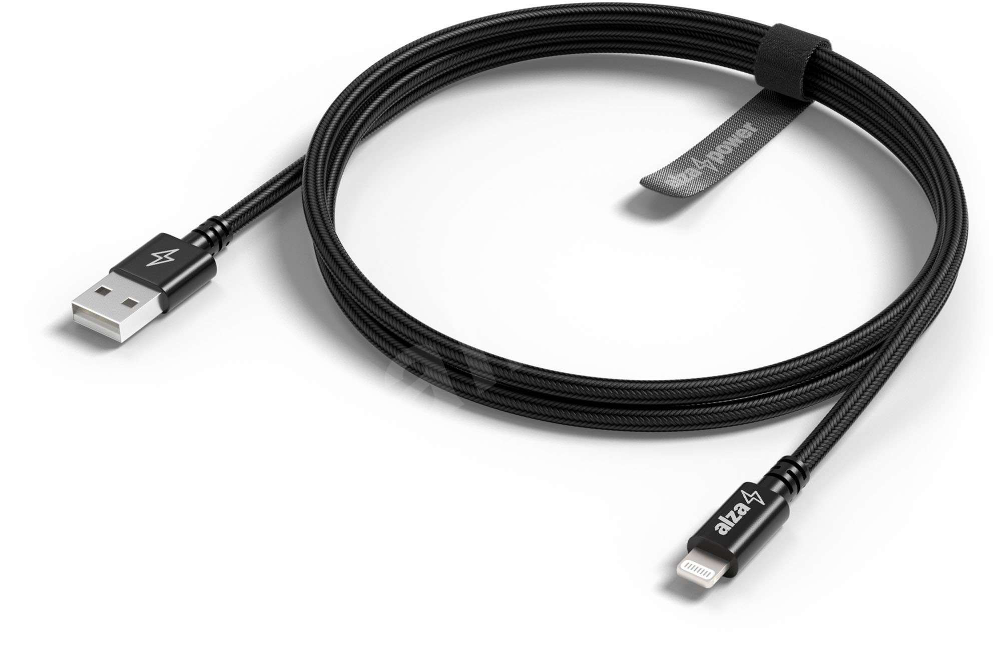 black usb lightning cable