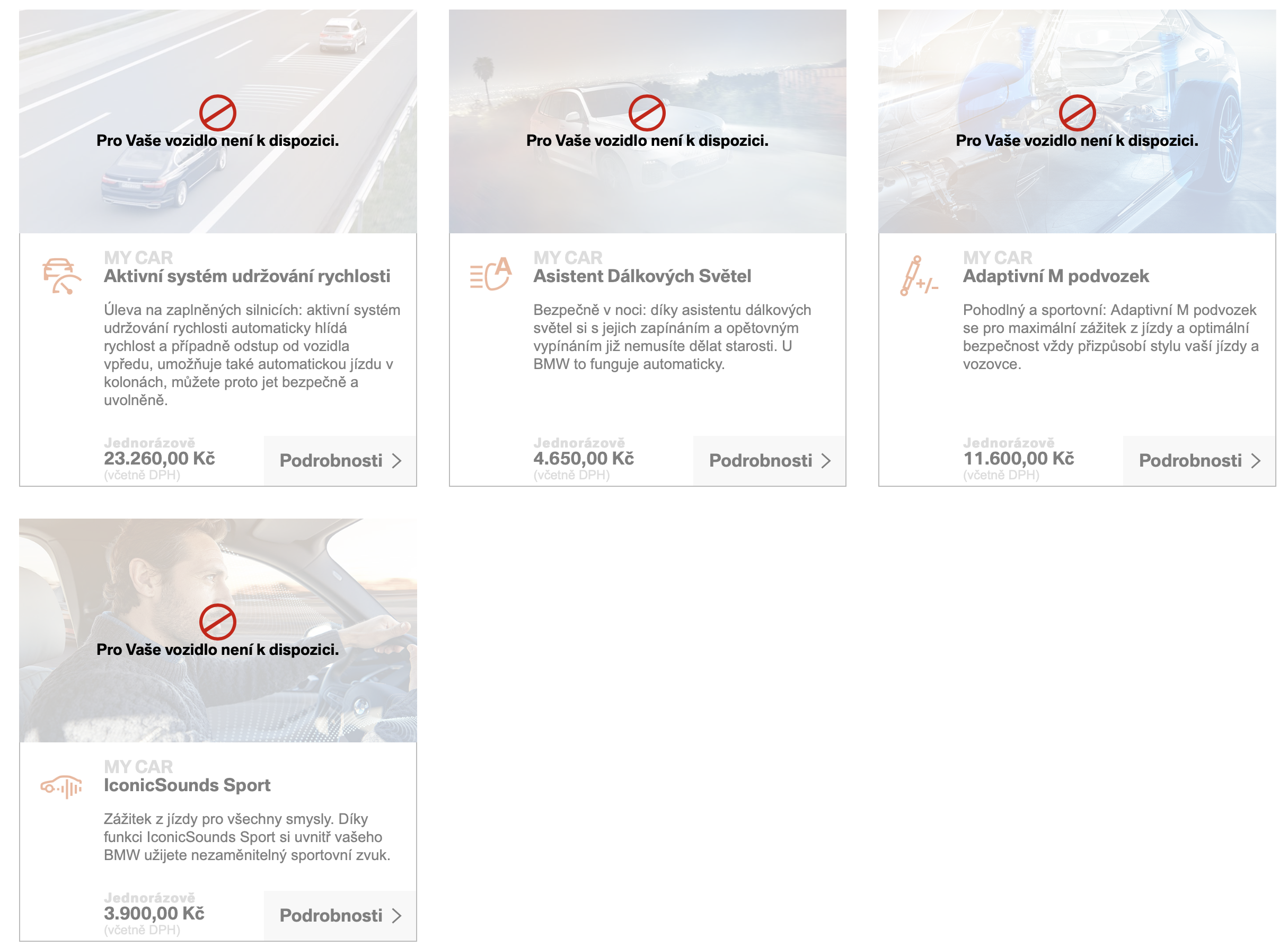 car features unavailable