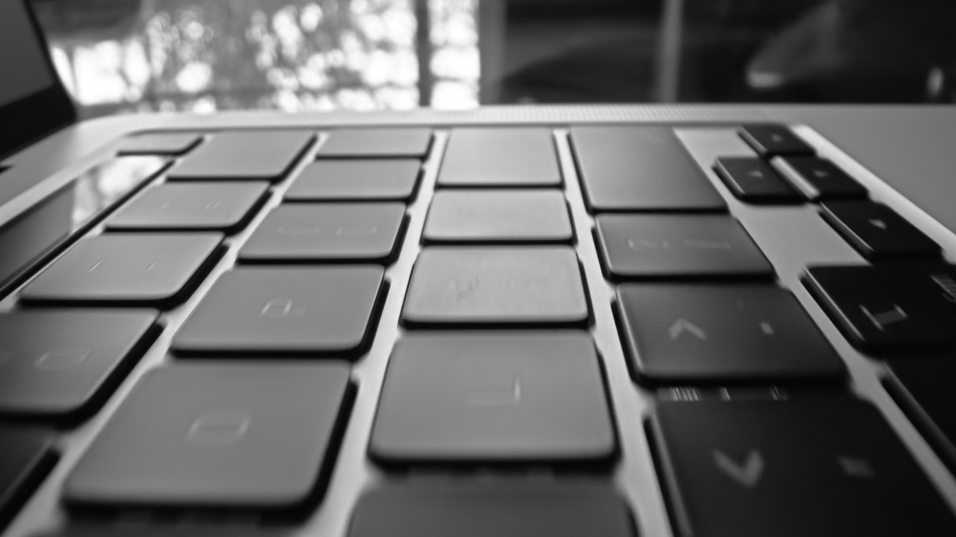 close up laptop keyboard