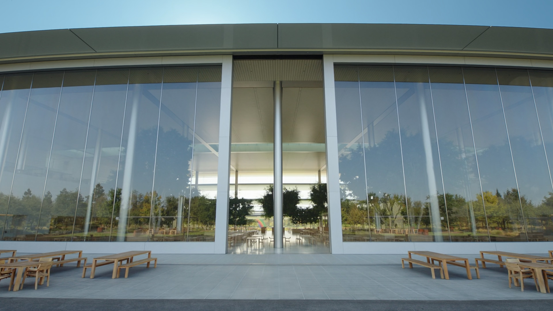 glass facade closeup