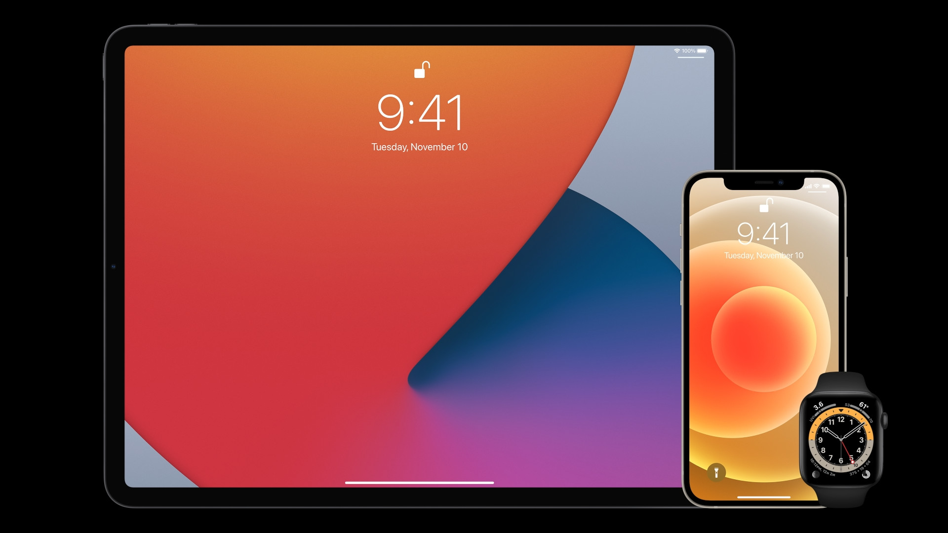 ipad iphone watch display