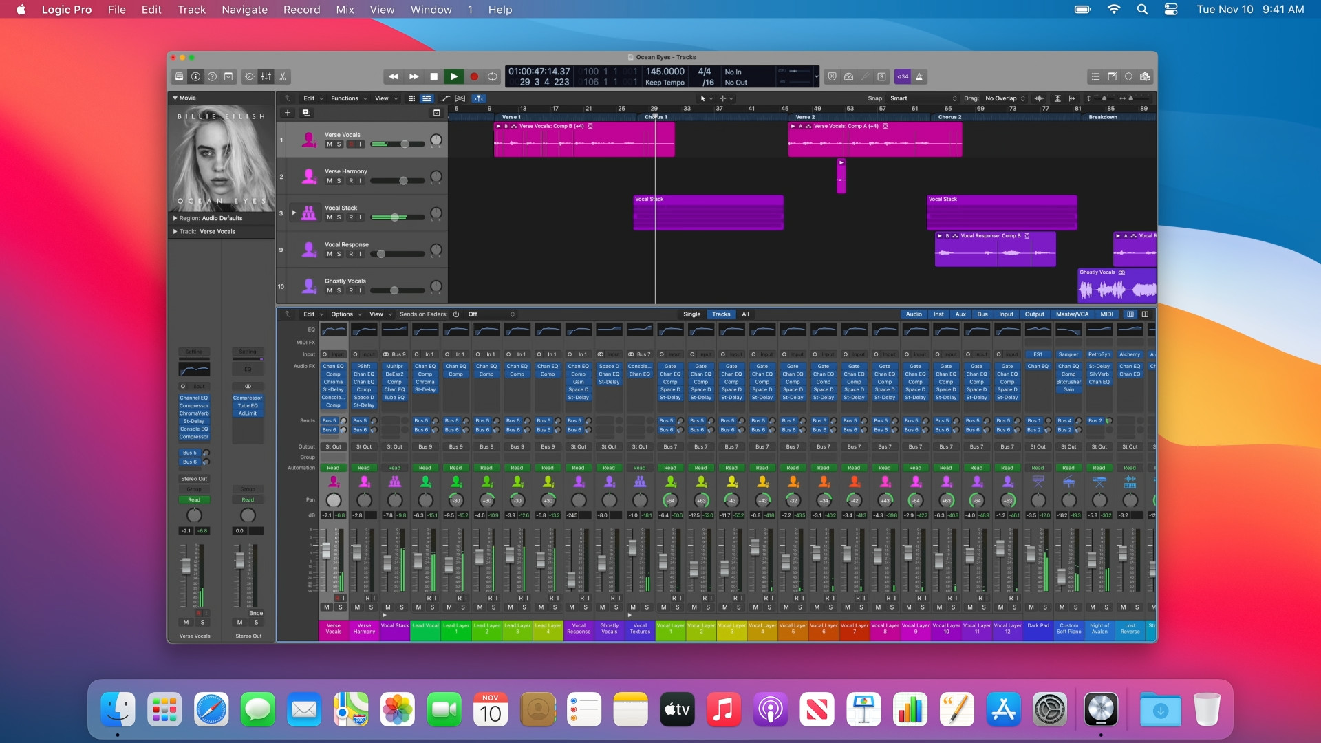 logic pro x music production software