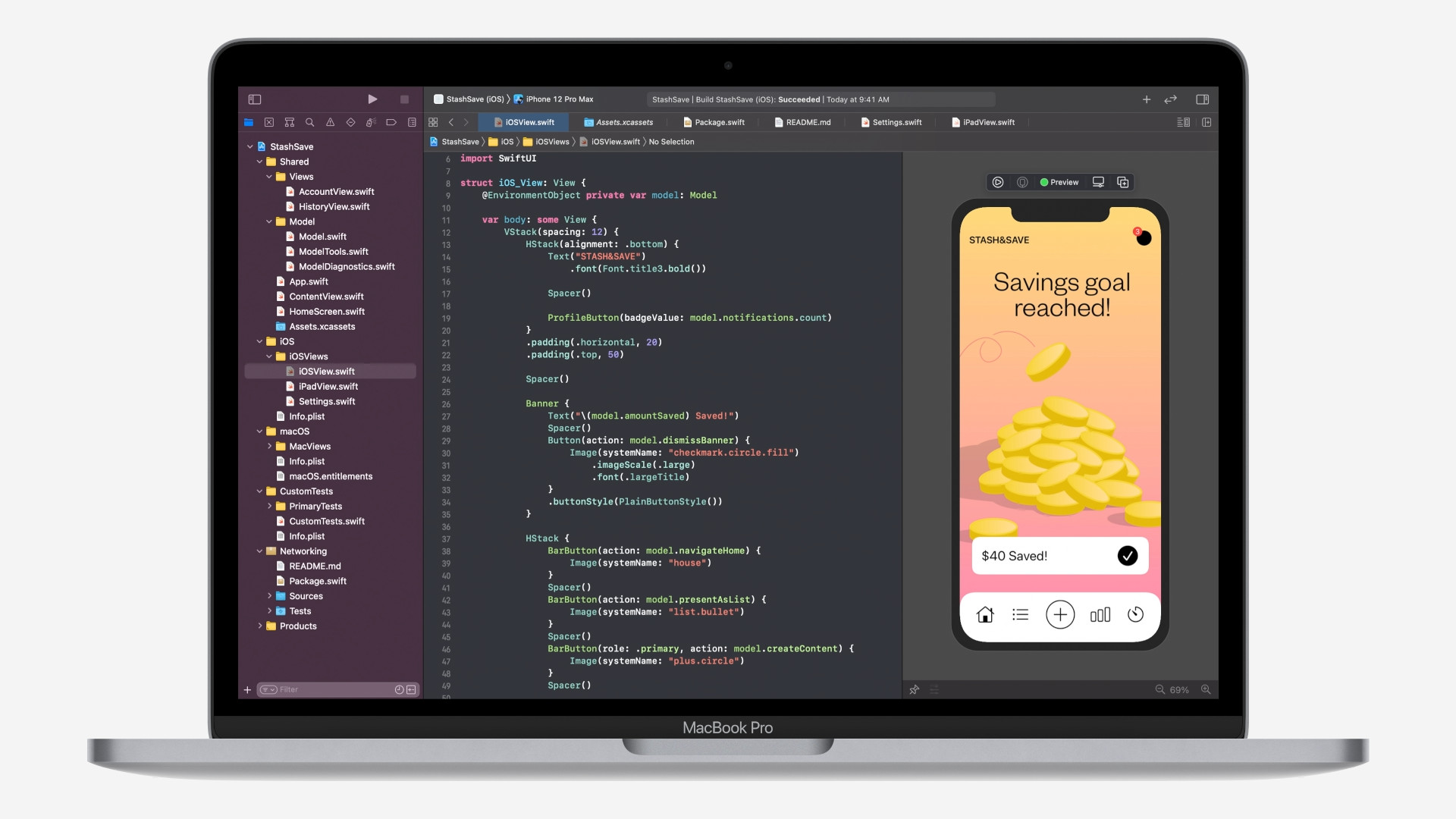 macbook pro coding app development