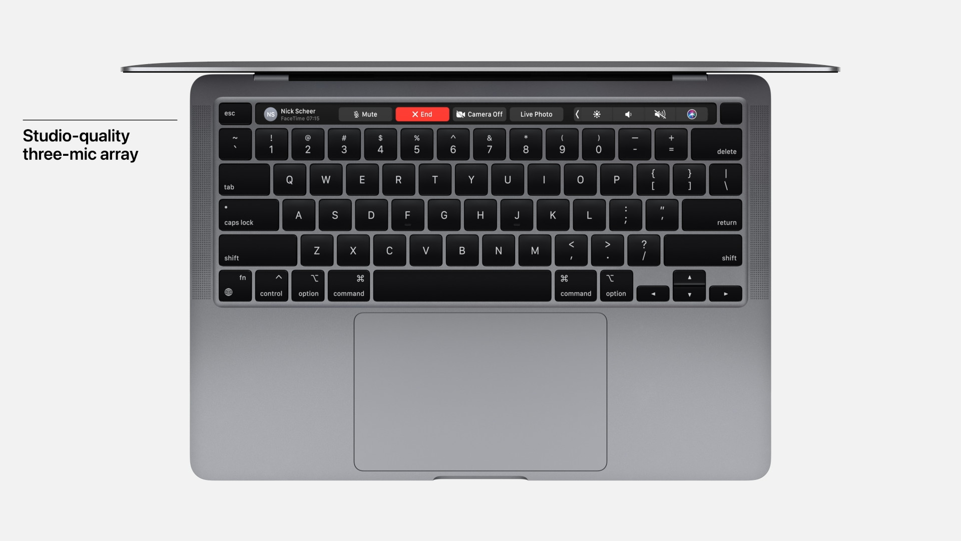 macbook pro keyboard mic array