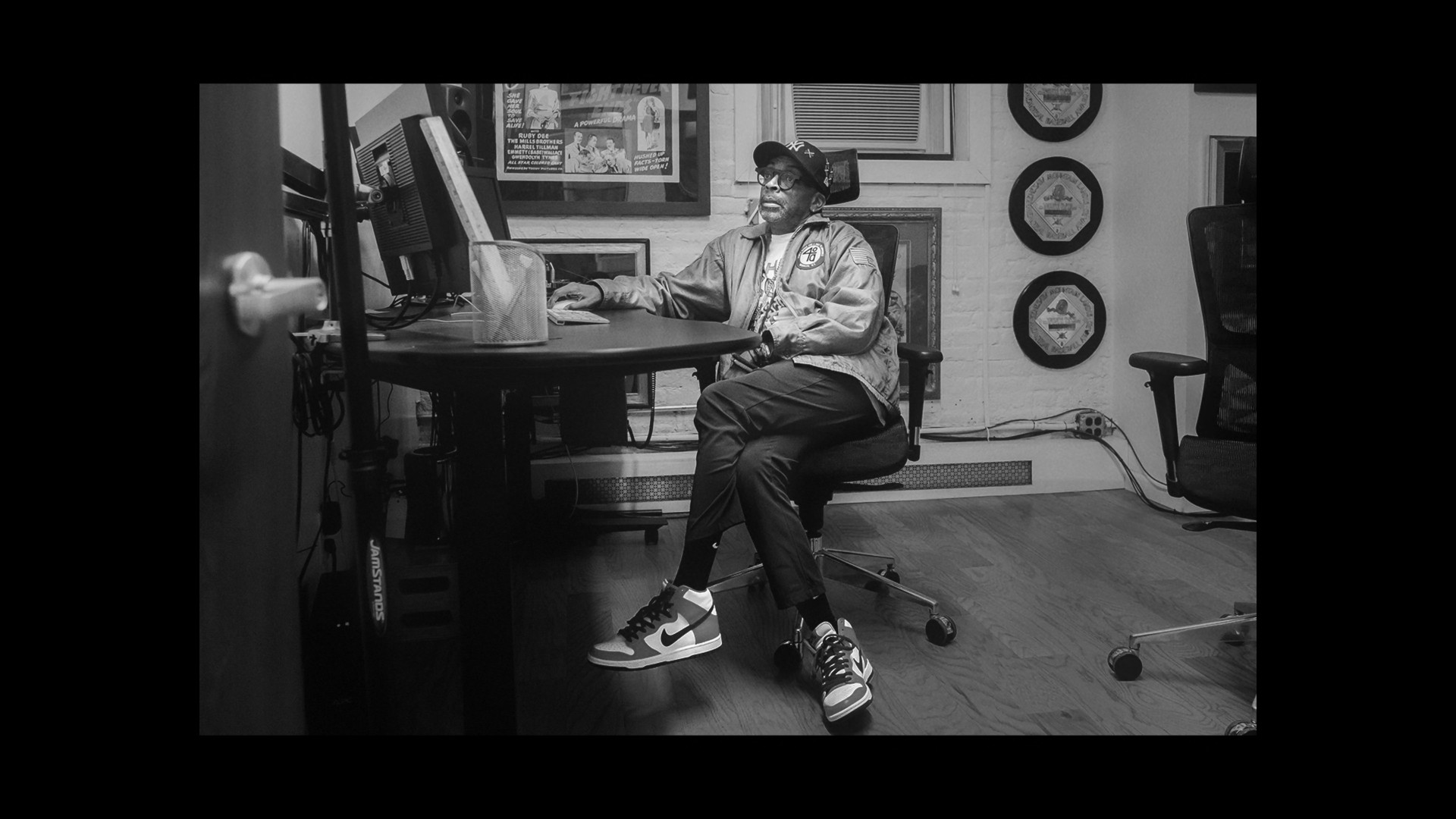 man in office with computer