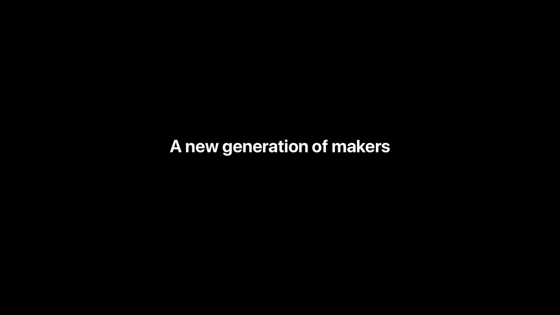new generation of makers