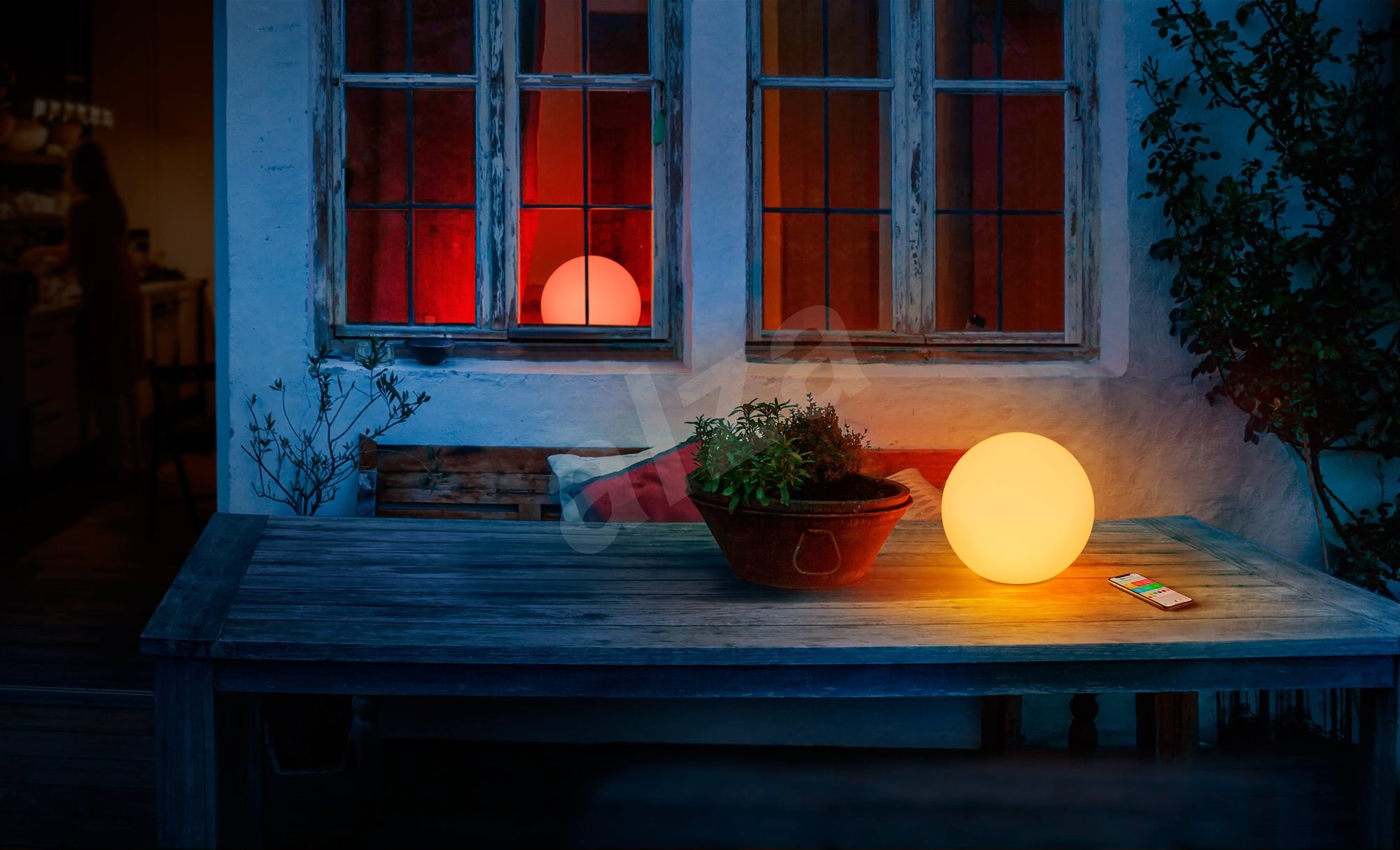 outdoor glowing ball light