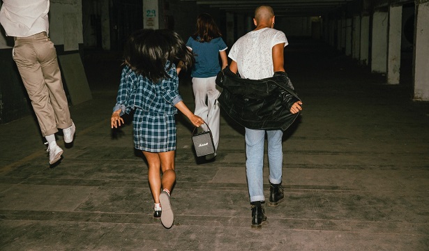 people running indoors