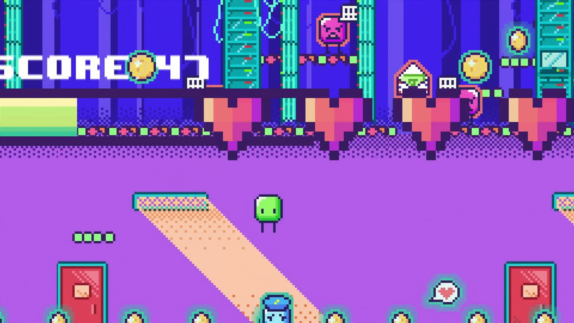 pixel art game scene