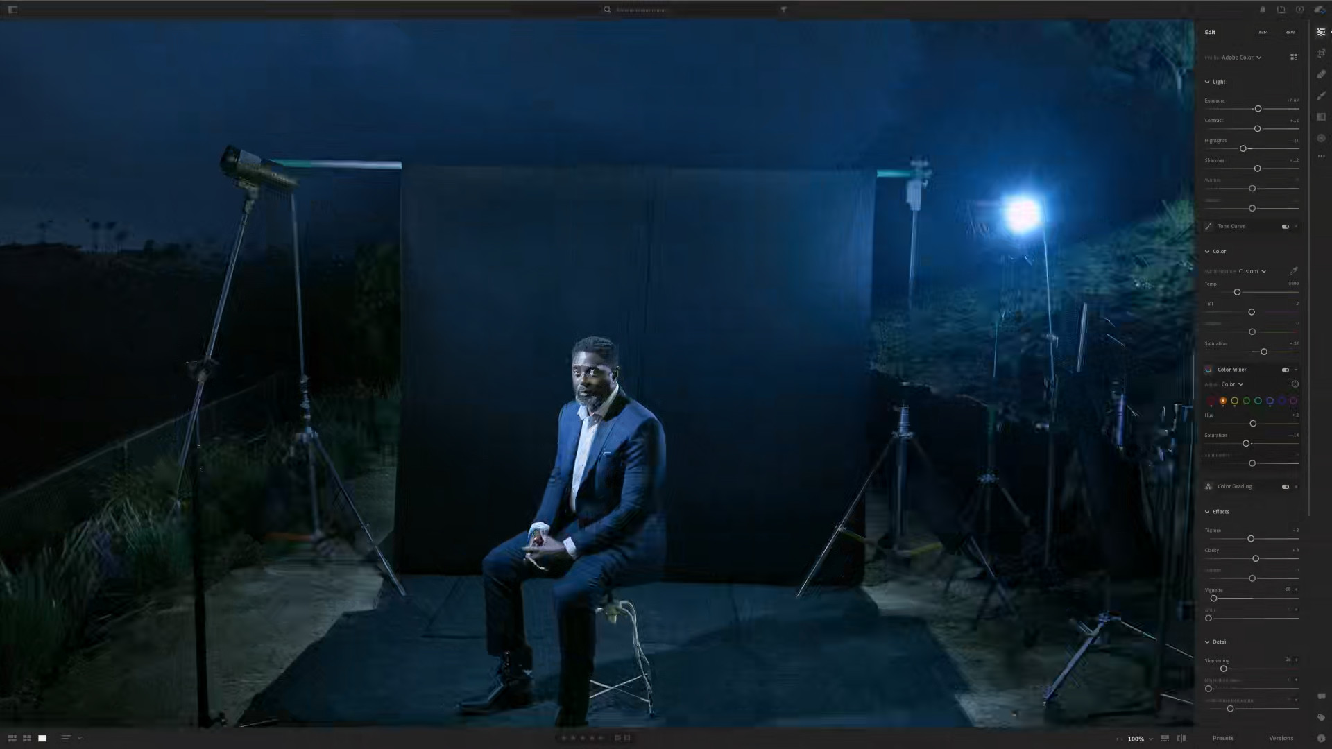 portrait photography setup