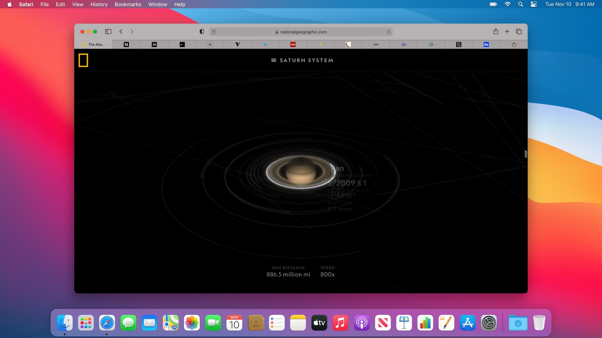 safari browser saturn system