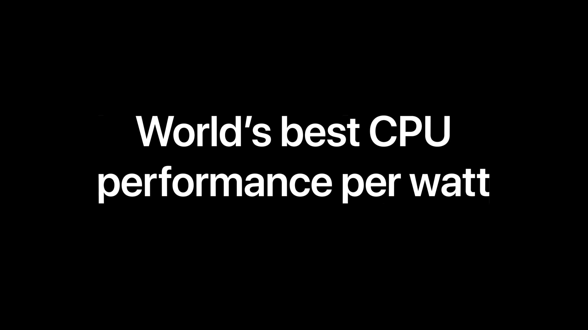 worlds best cpu performance per watt