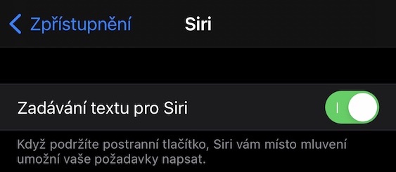 zadavani_textu_siri_ios14 zadávání textu siri ios 14