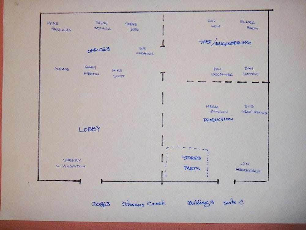 Apple II kancelar plan Apple II kancelar plan