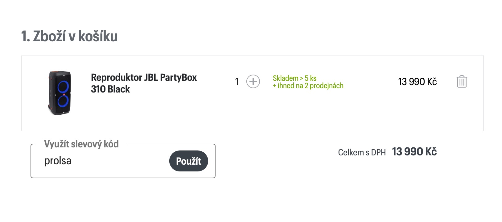 JBL - slevovy kod