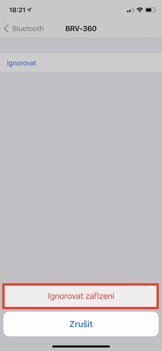 bluetooth_ignorovat_zarizeni_ios1 bluetooth ignorovat zařízení