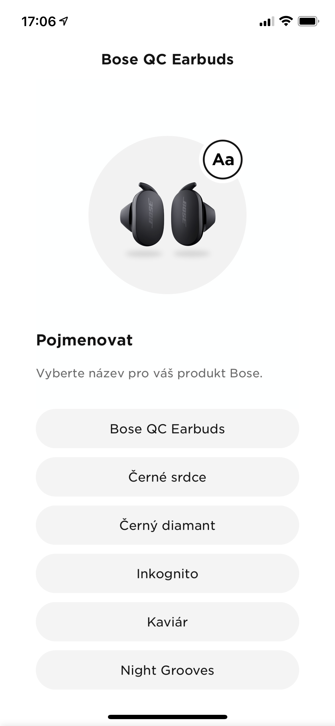 bose qc earbuds naming