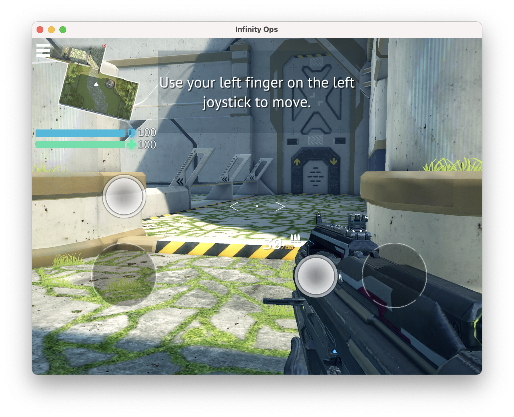 first person shooter game interface