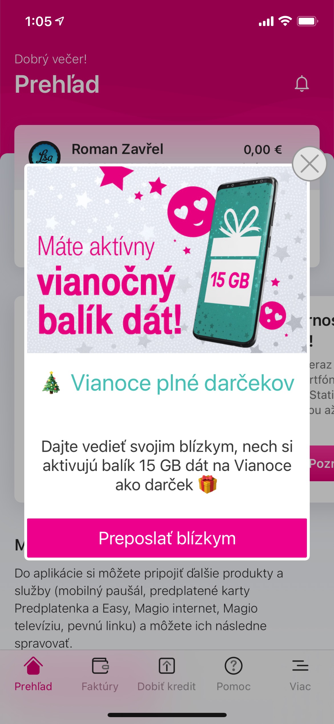 holiday data package offer