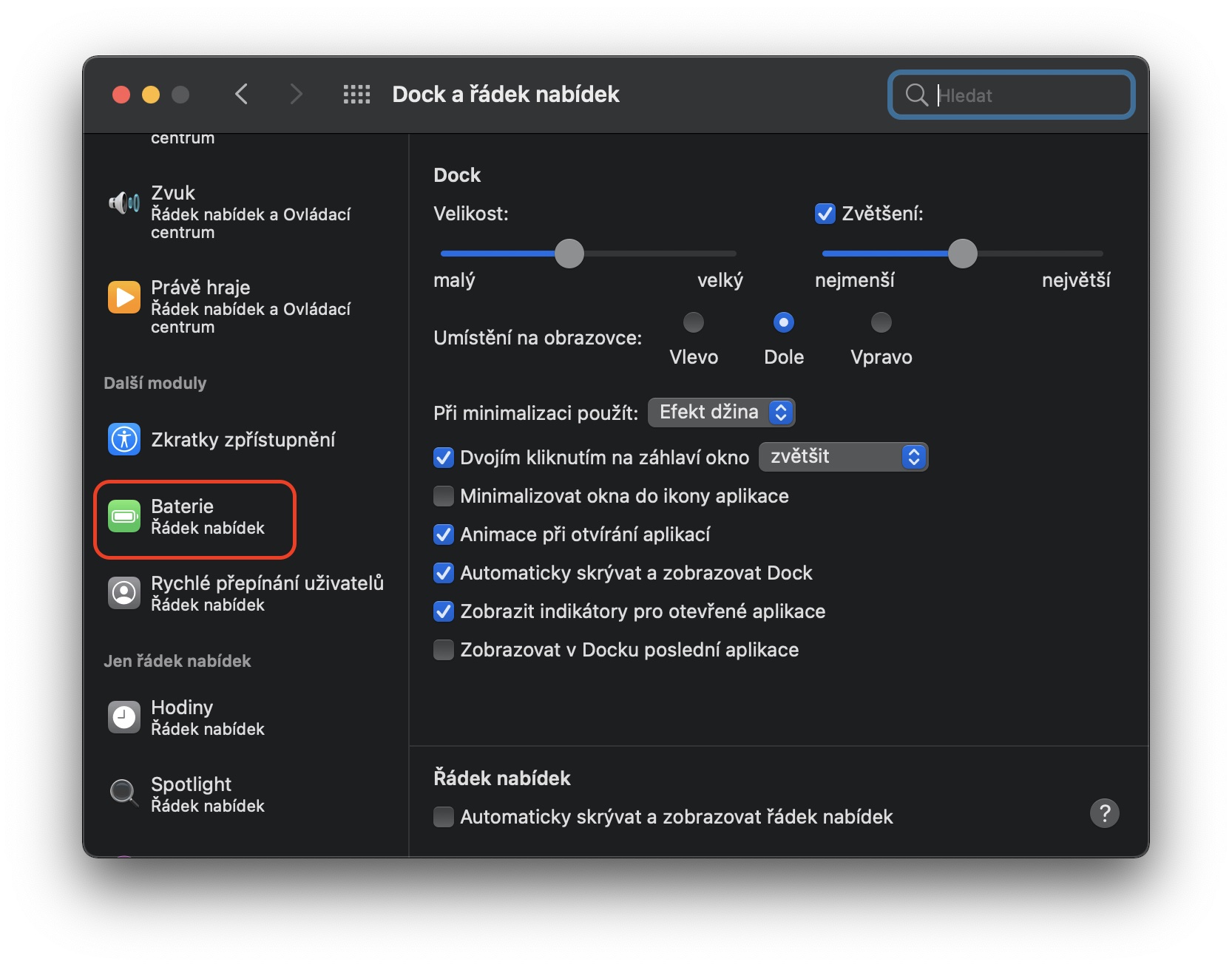 macOS Zobrazeni procent baterie 2 macOS Zobrazení procent baterie