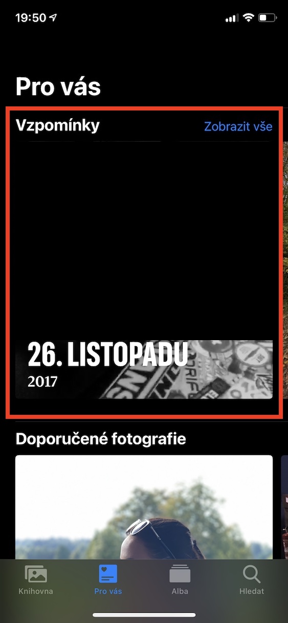 photo memories section