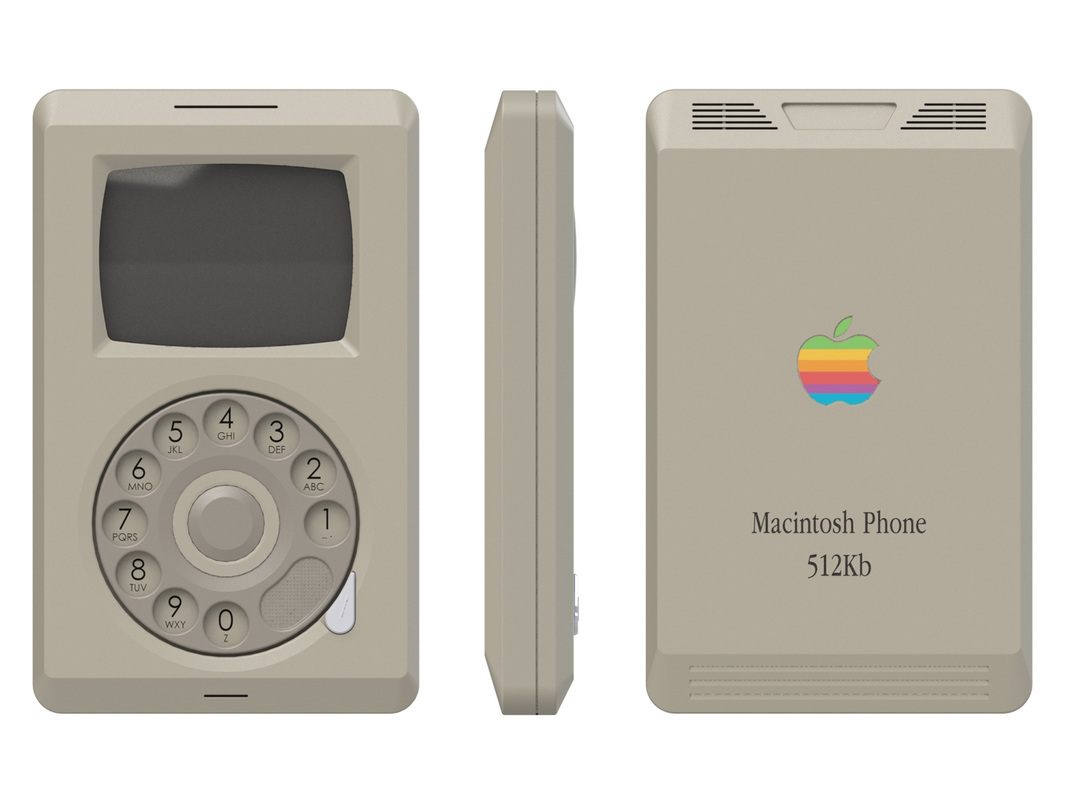 retro macintosh phone design
