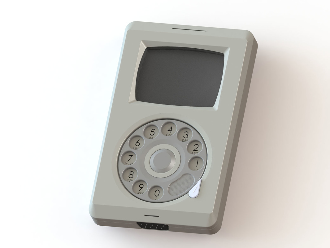 retro macintosh phone front