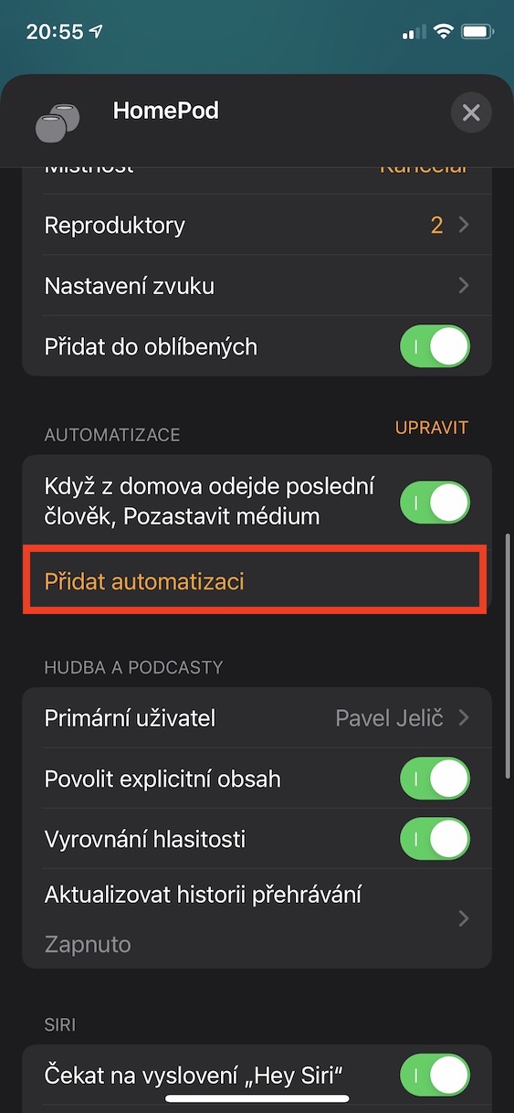 homepod_automatizace3 homepod automatizace