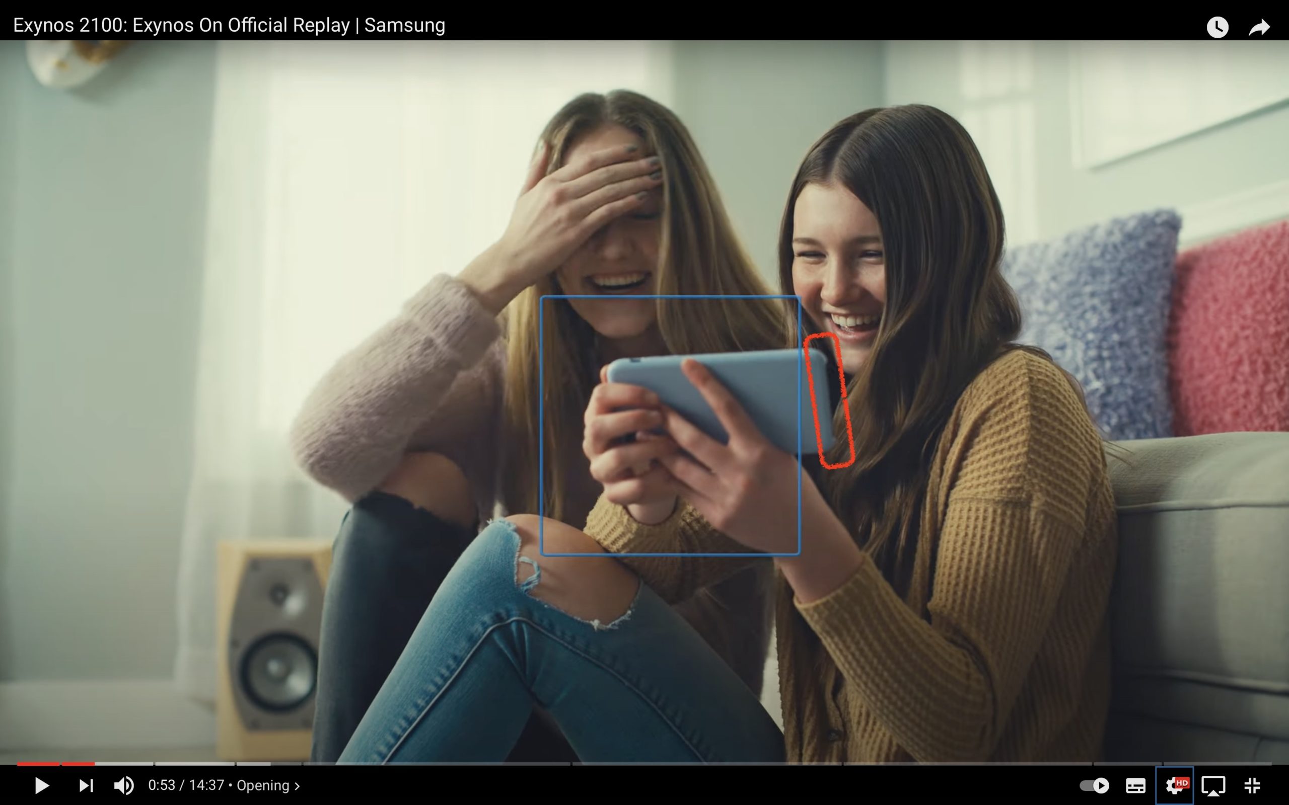 Chyba Samsungu v reklamě