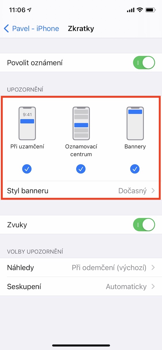 zkratky_oznameni_ios5 zkratky deaktivace oznámení