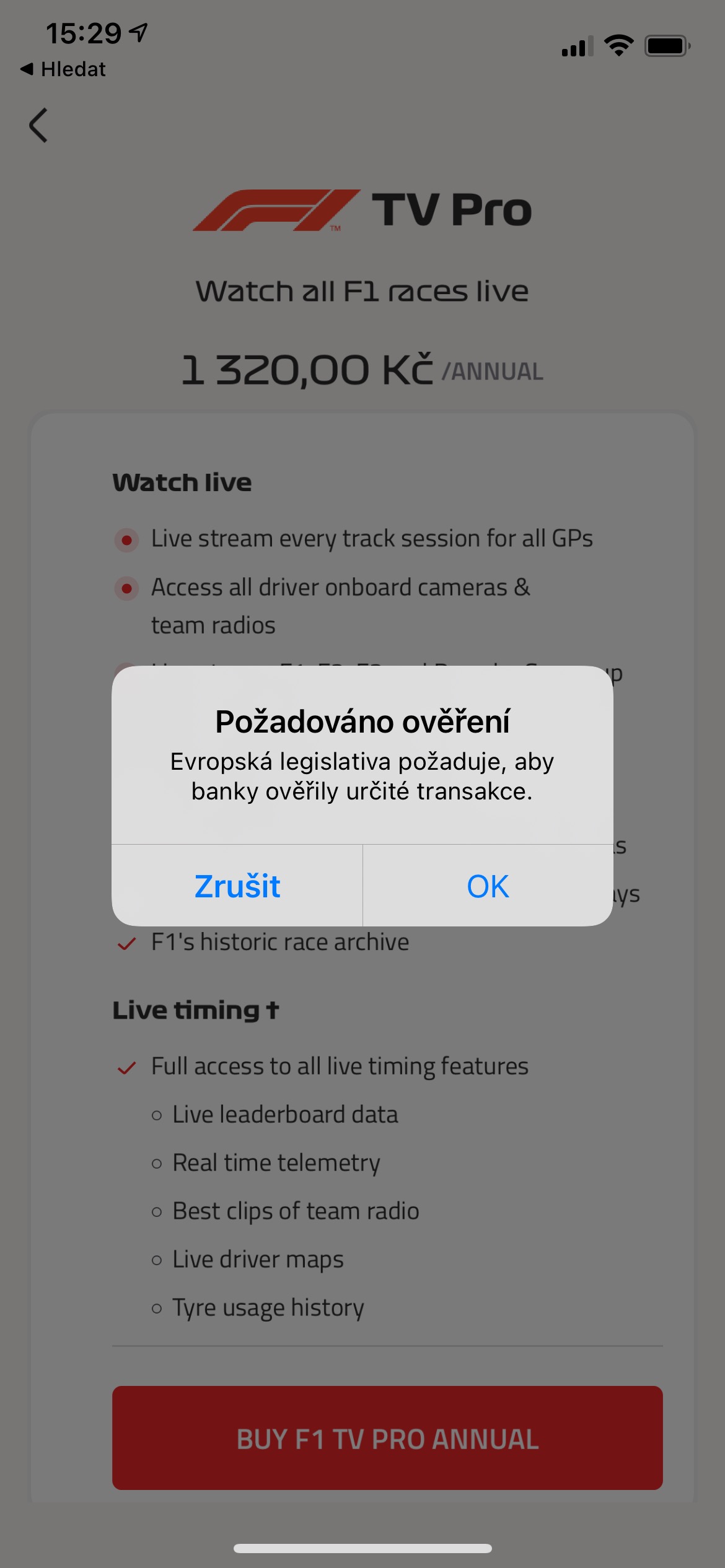 f1 tv pro subscription verification