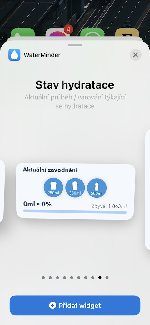 WaterMinder widget 1 WaterMinder widget