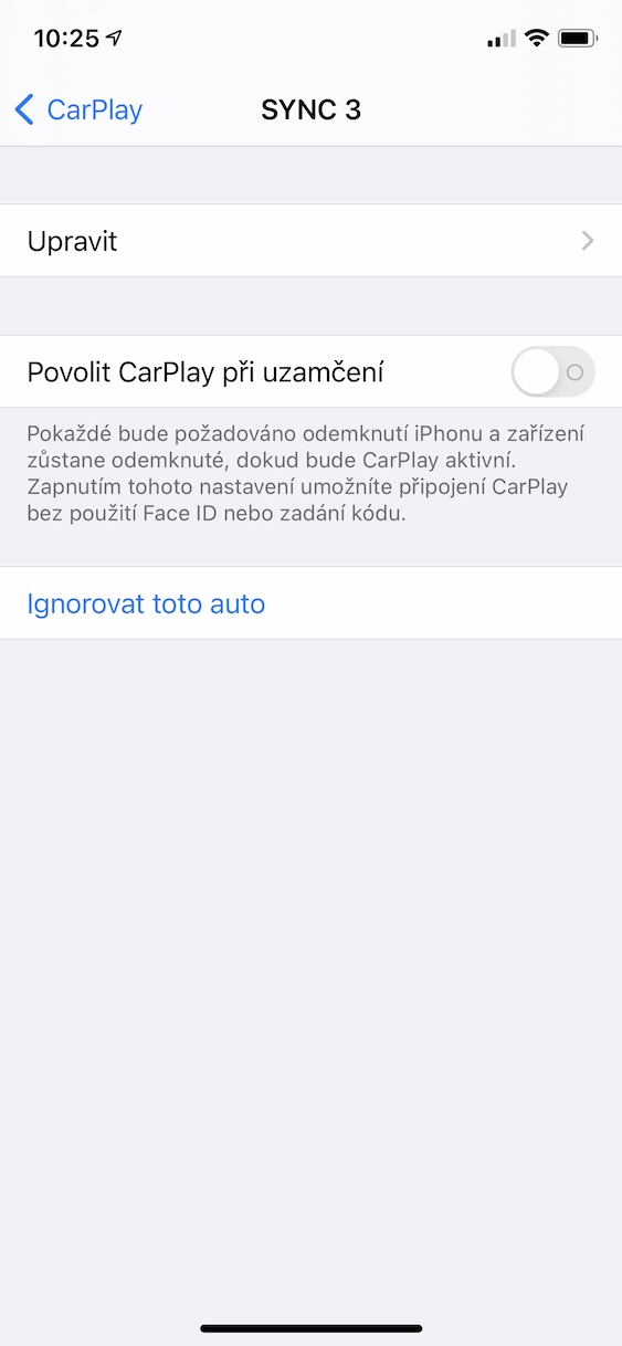carplay_uzamceni_ios_1 carplay připojení po odemčení