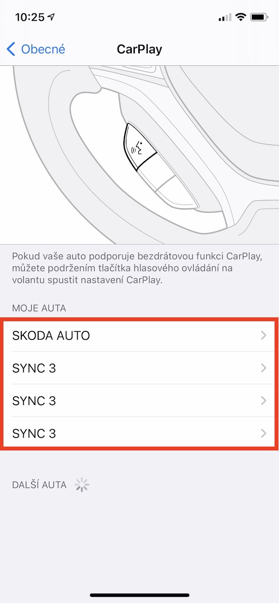 carplay_uzamceni_ios_4 carplay připojení po odemčení