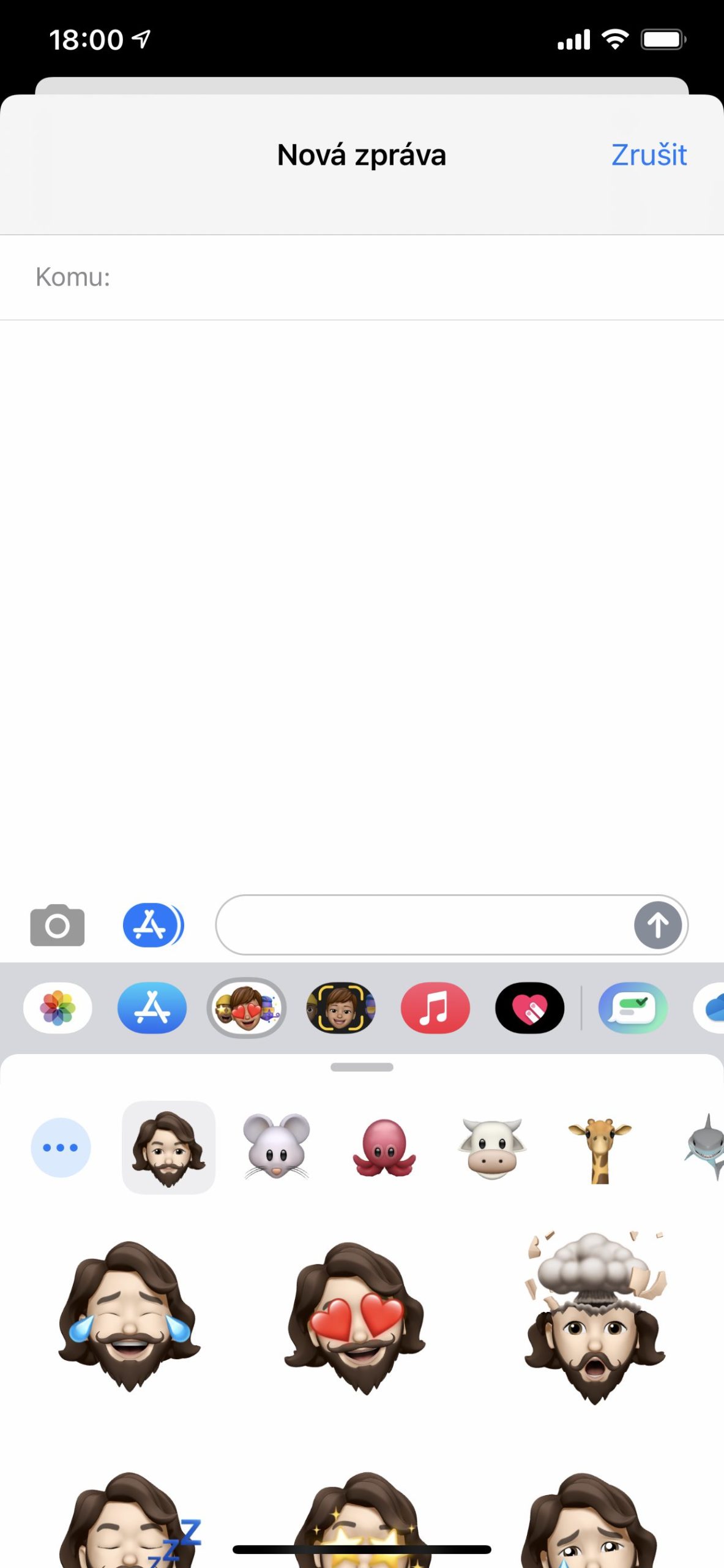 iphone message memoji
