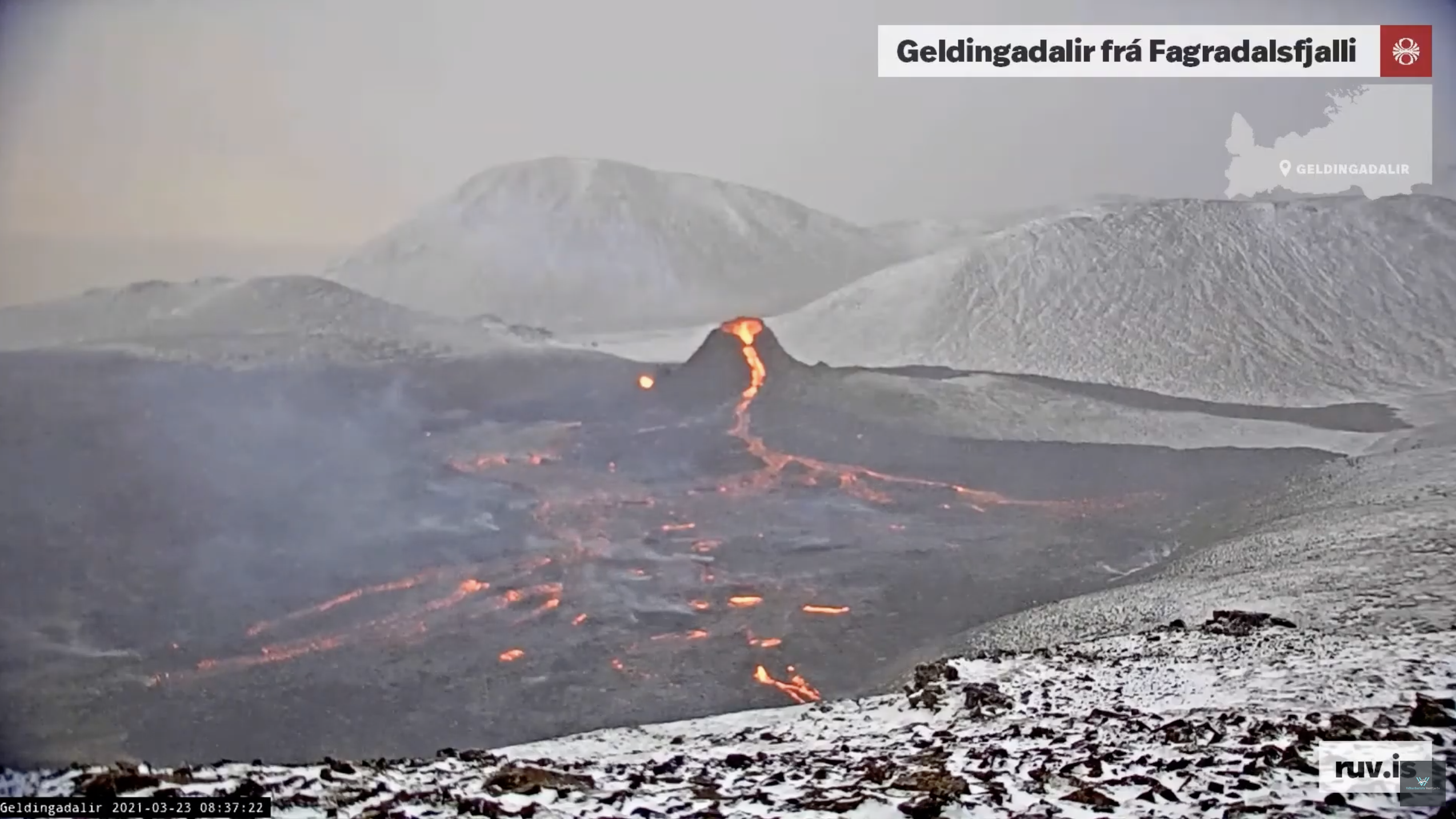 island erupce vulkanu