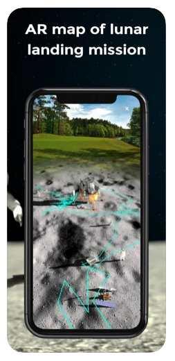 lunar landing mission map ar