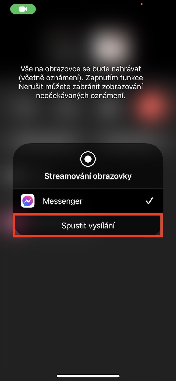 messenger_sdilet_obrazovku_ios3 Jak na iPhone v Messengeru sdílet obrazovku