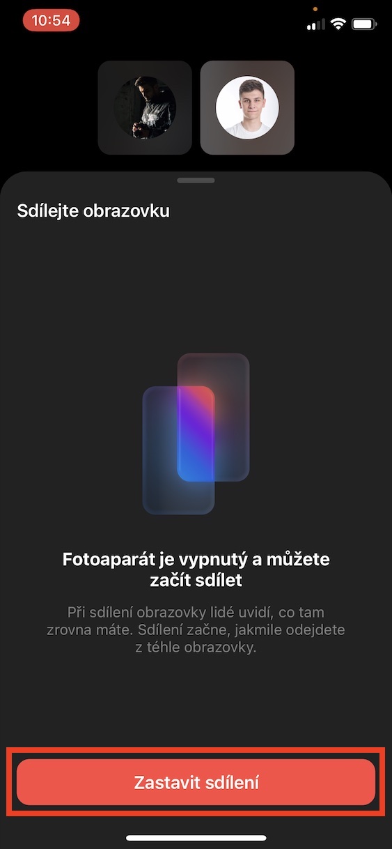 messenger_sdilet_obrazovku_ios7 Jak na iPhone v Messengeru sdílet obrazovku