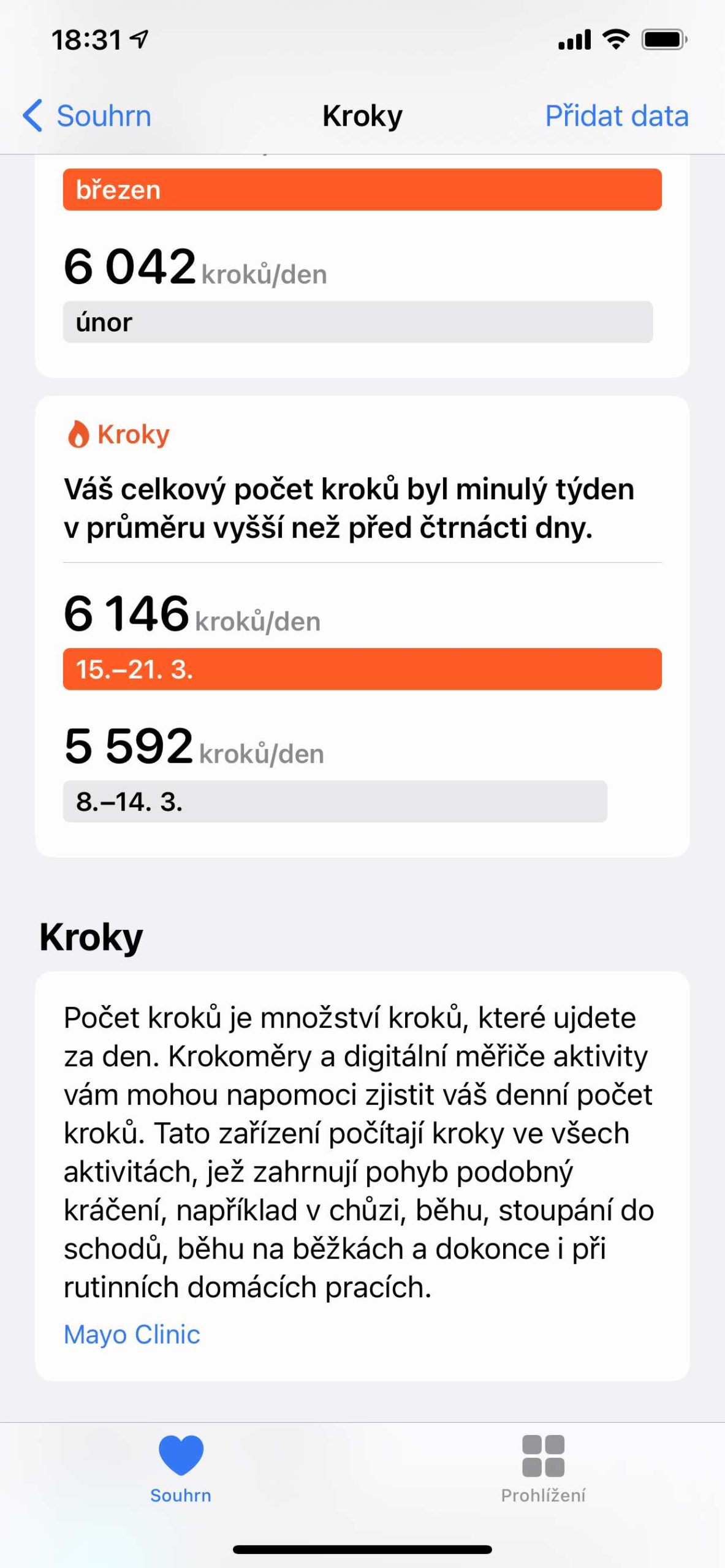 steps information summary