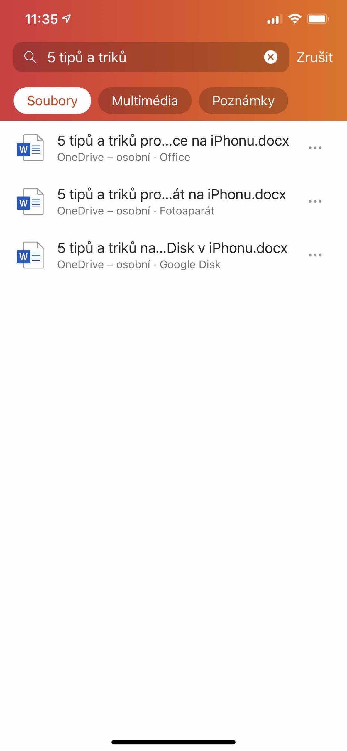 1 Filtry a hledání 6