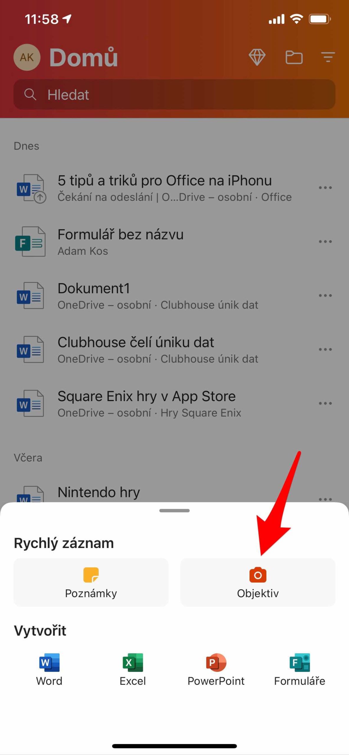 3 Objektiv a skenování dokumentů 2