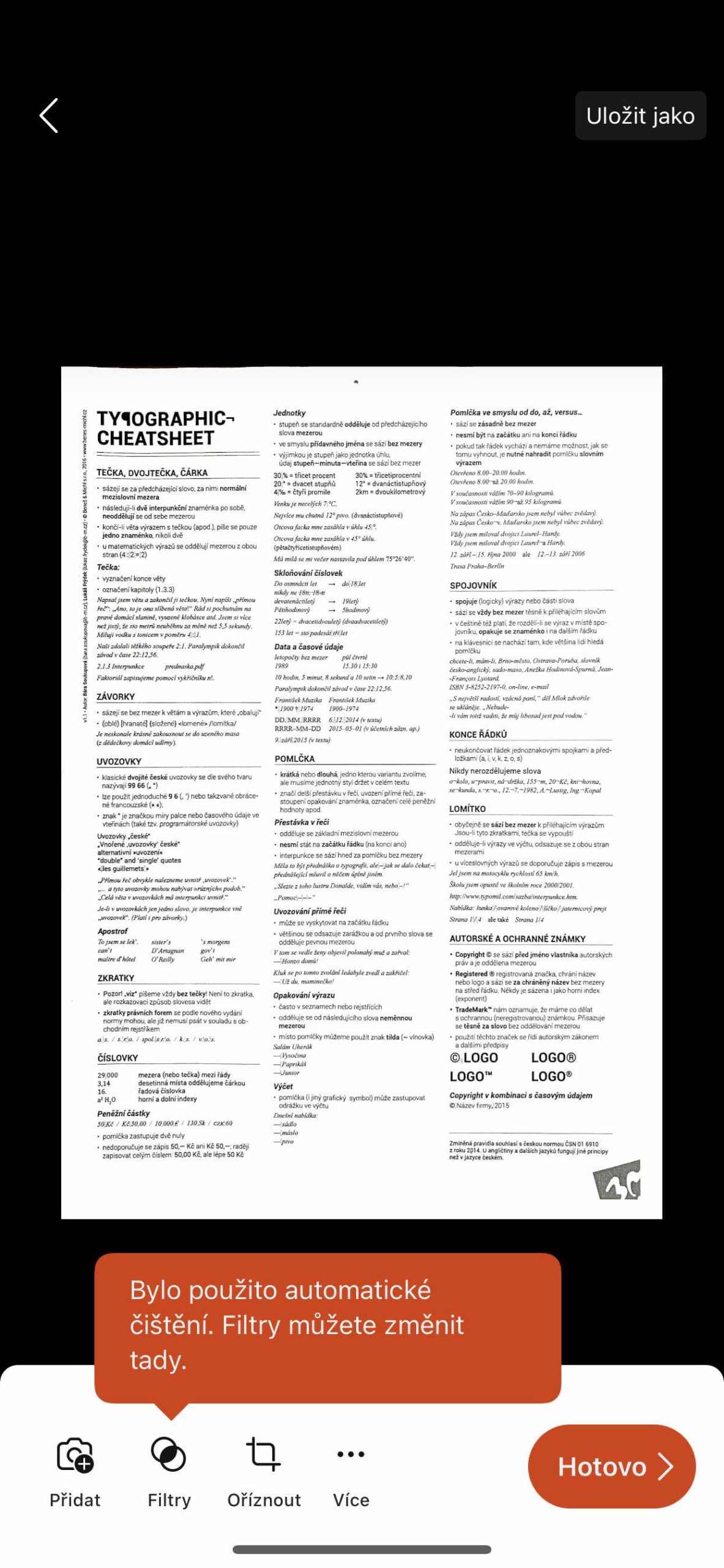 3 Objektiv a skenování dokumentů 5