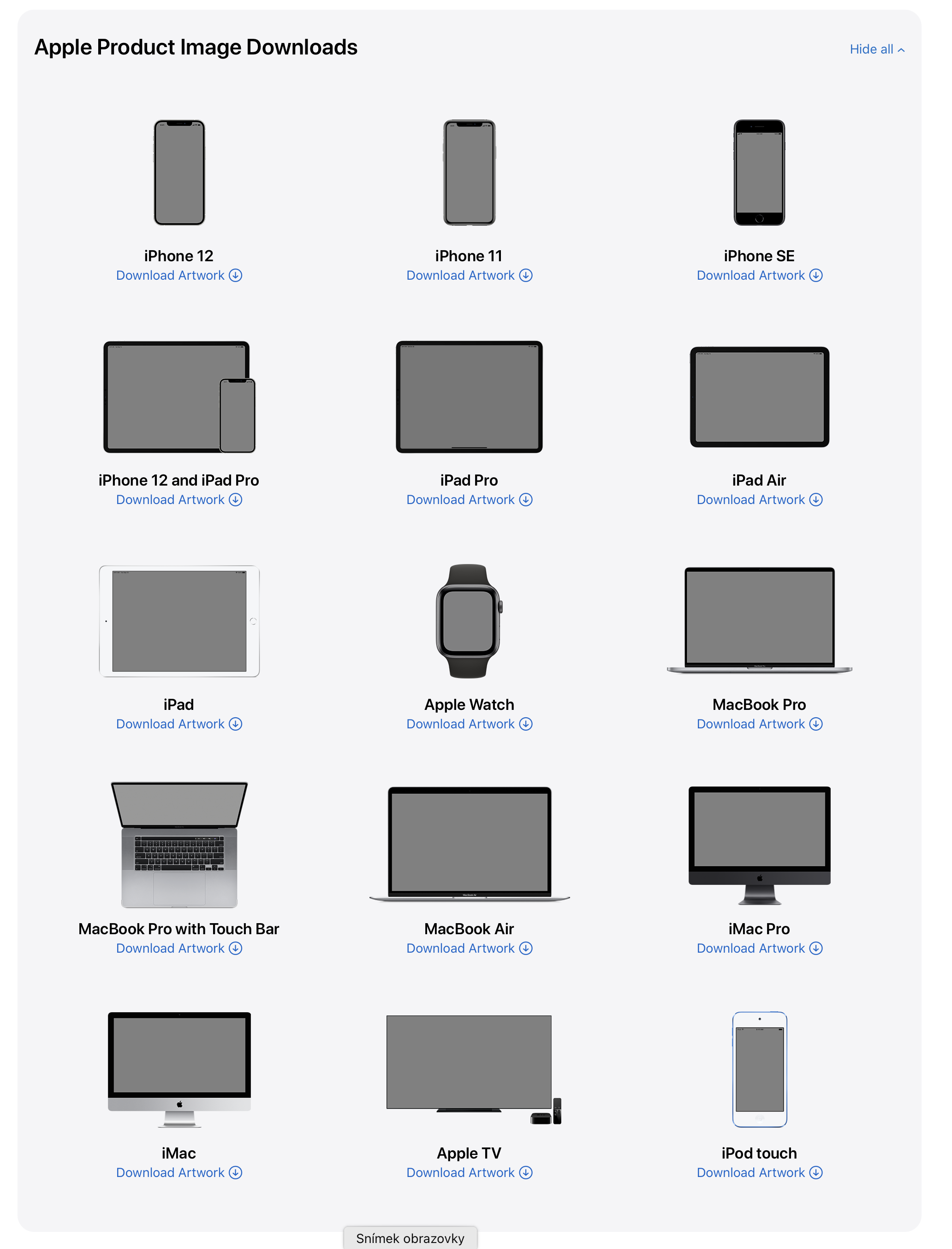 apple product image downloads